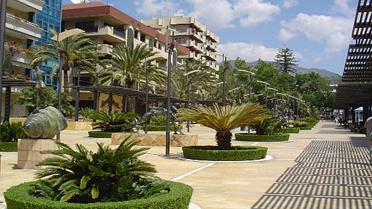 Avenida del Mar, donde se encuentran las esculturas