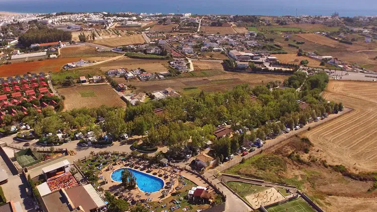 Vista aérea del Camping La Rosaleda