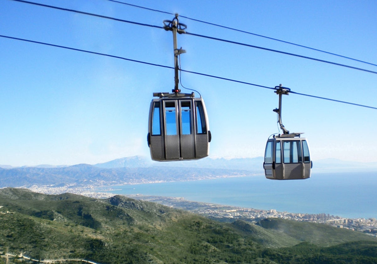 Cabinas del teleférico de Benalmádena