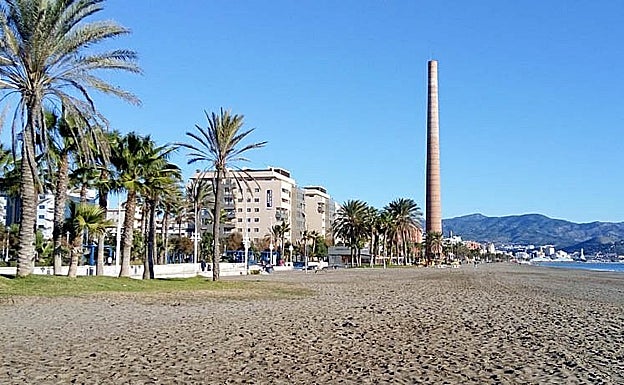 Playa de la Misericordia en Málaga