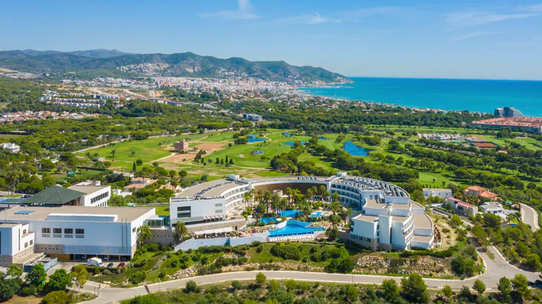 Imagen aérea del hotel Eurostar Sitges