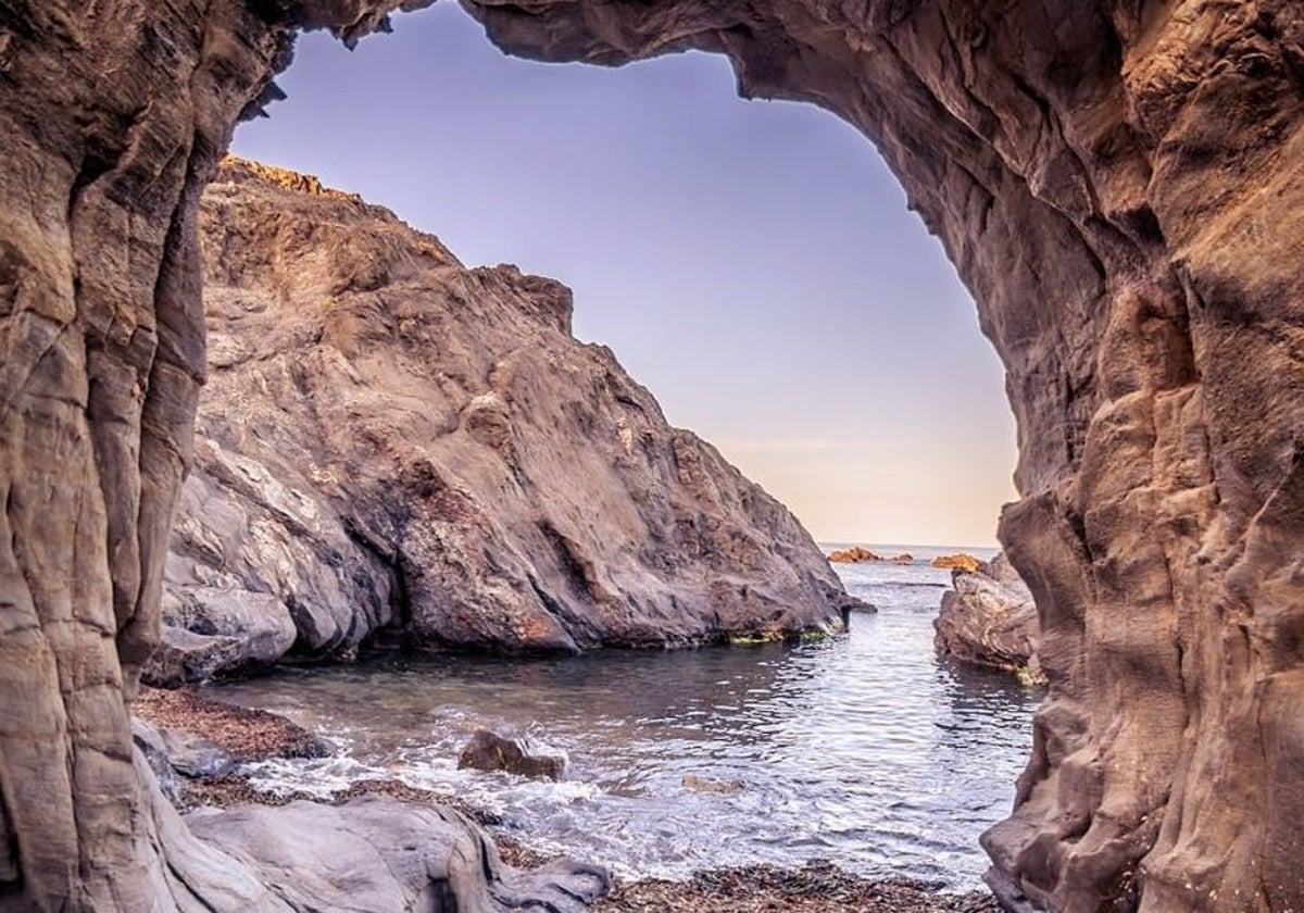 Acceso a la playa del Peñón Cortado en Cuevas del Almanzora