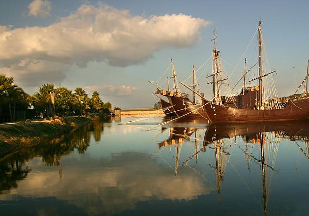 Imagen del Muelle de las Carabelas en la localidad onubense de Palos de la Frontera