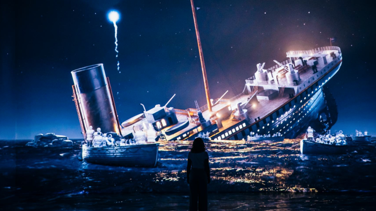 Imagen de la exposición inmersiva del Titanic