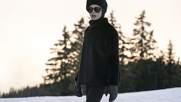 Un momento de Emily en París en Megève