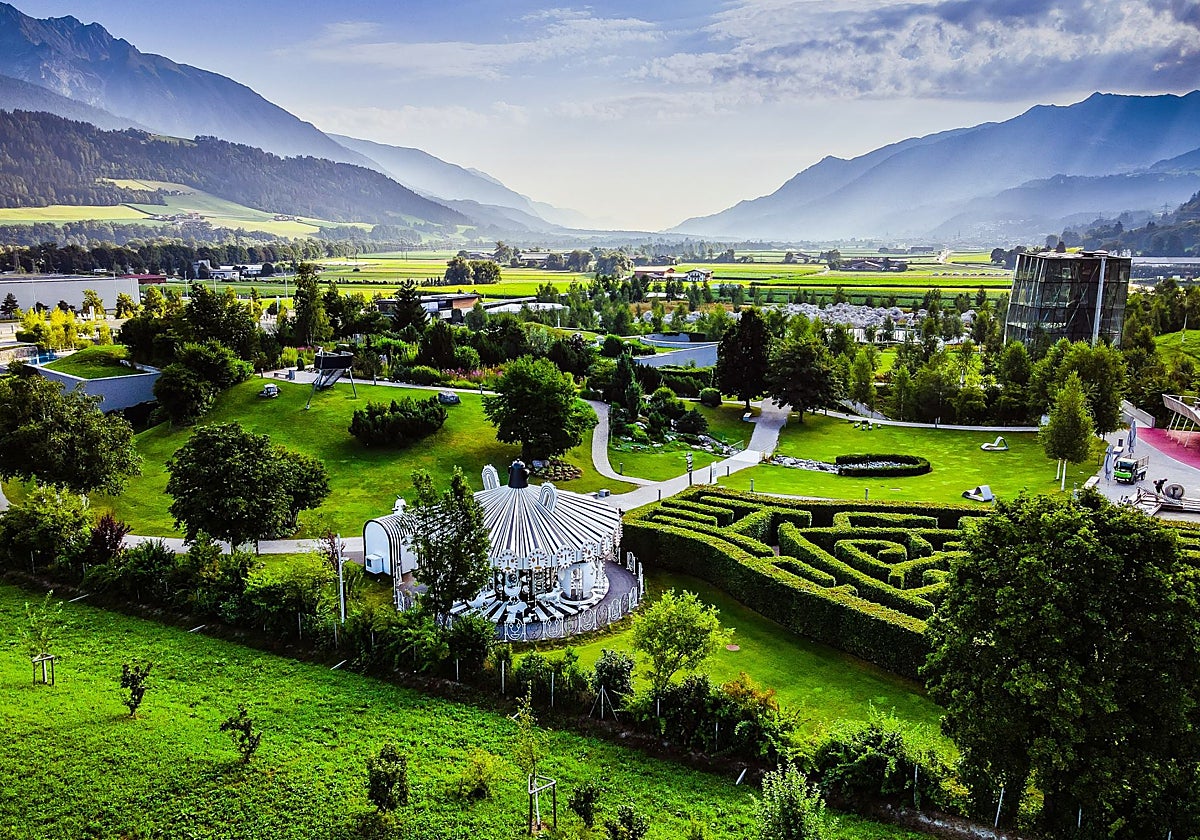 Un paisaje espectacular rodea los Mundos de Cristal de Swarovski