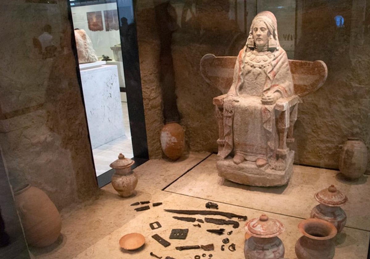 La Dama de Baza, expuesta en el Museo Arqueológico Nacional, en Madrid