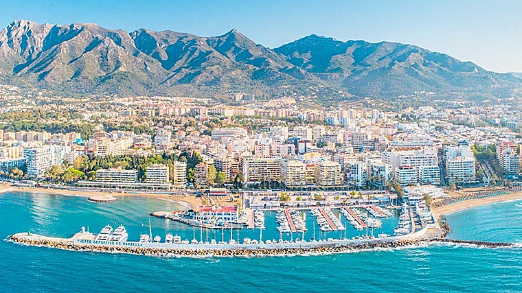 Vista aérea de Marbella