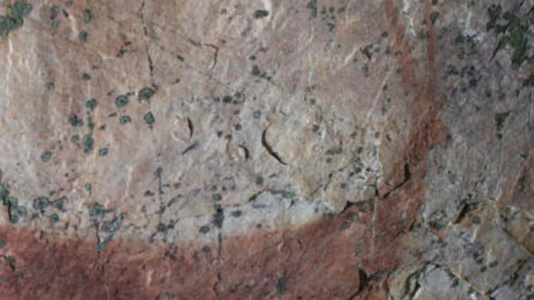 Pintura rupestre de la Edad del Cobre en la Cueva del Hundidero