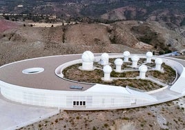 Panorámica de las instalaciones de Galáctica, que ha convertido a Arcos de las Salinas en un pueblo interestelar