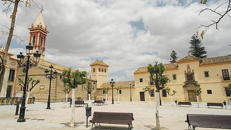 Plaza de Santiago en Castilleja de la Cuesta en Sevilla