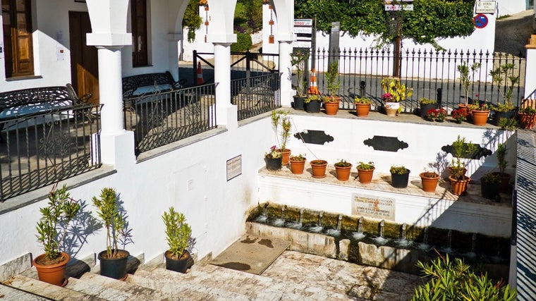 Fuente de los 'Doce caños' de Fuenteheridos en Huelva
