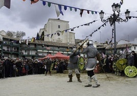 La plaza Mayor de Chinchón es uno de los escenarios principales del Mercado medieval