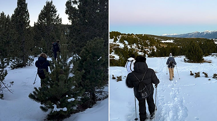 Ruta de raquetas de nieve en Font-Romeu