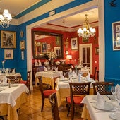 Imagen de uno de los salones del restaurante