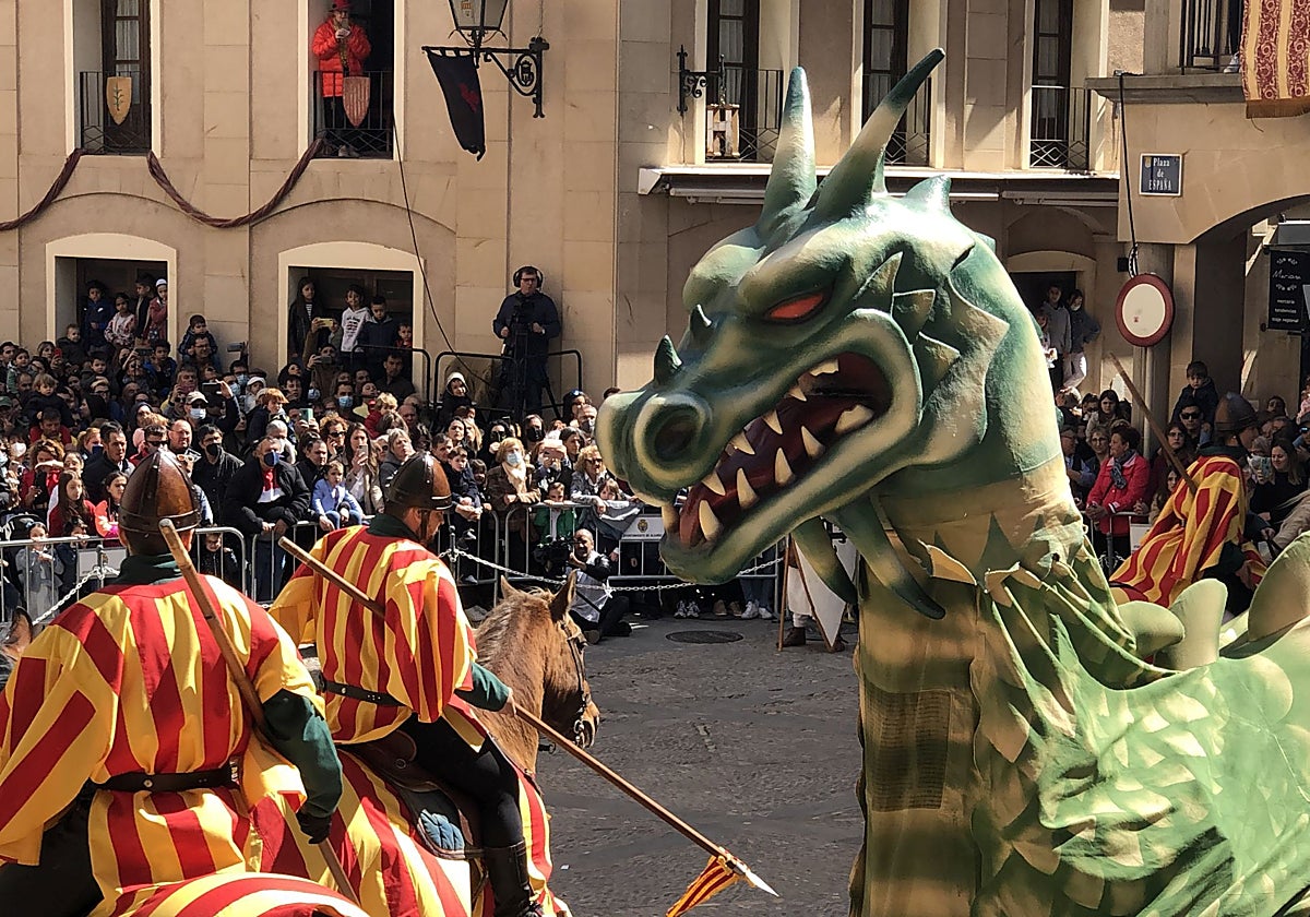 Festividad de San Jorge, patrón de Aragón, en Alcañiz