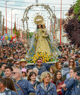 Imagen secundaria 2 - Mulas engaladas tirando de carros en la Romería de Tomelloso y la Virgen de las Viñas