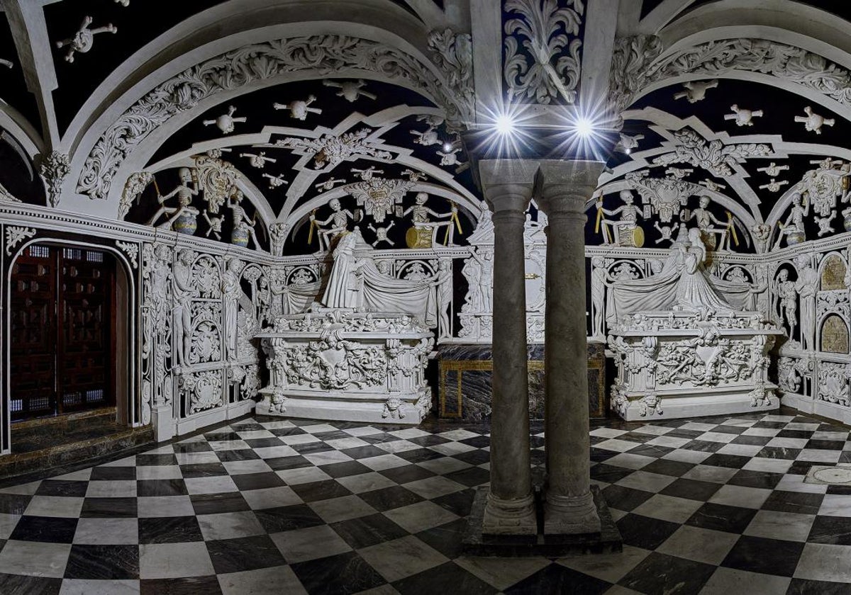 Imagen del interior de la cripta