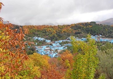 Parece Marruecos, pero es Andalucía: el pueblo 'pitufo' que tiene sus casas pintadas de azul