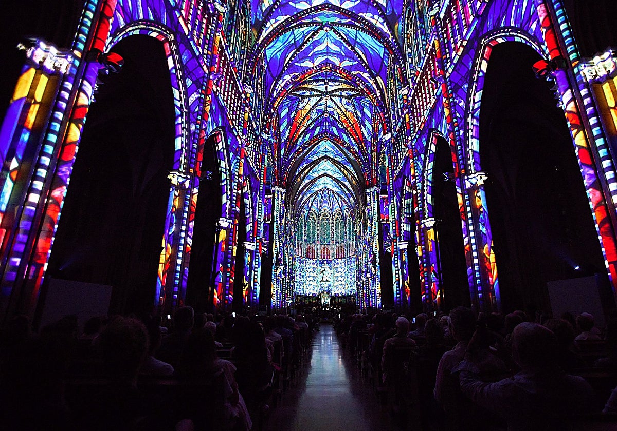 La catedral más grande de San Sebastián cobra vida con un espectáculo de video mapping, música e historia
