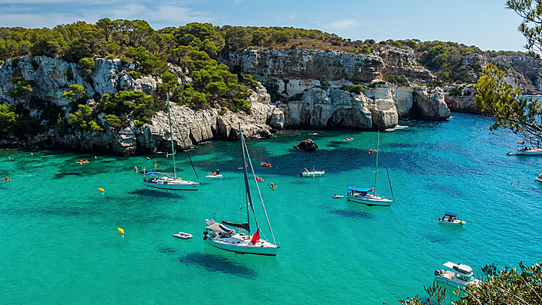 Imagen de la Cala Macarella, Menorca