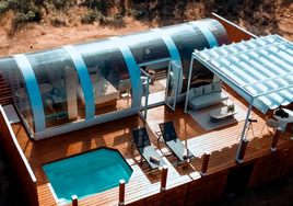 Imagen del alojamiento denominado tubbo, con terraza y piscina privada