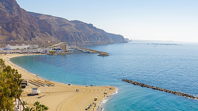 Playa de Aguadulce en Roquetas de Mar