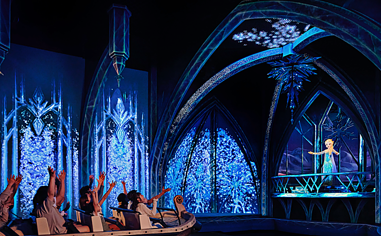 Imagen principal - Souvenirs, Olaf y la nueva atracción Frozen Ever After