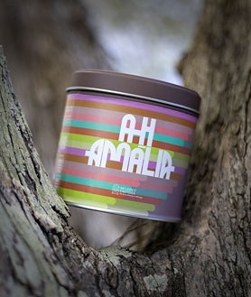 Imagem Secundária 2 - Imagem do artista de arquivo (topo); o interior da sua casa-museu (em baixo à esquerda) e o chá Ah Amália.