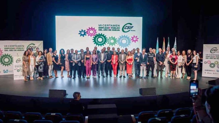 Protagonismo de los policías locales de Huelva en la gala del VII Certamen del Empleado Público de CSIF