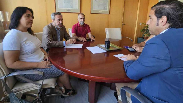 La reunión con el delegado de Medio Ambiente