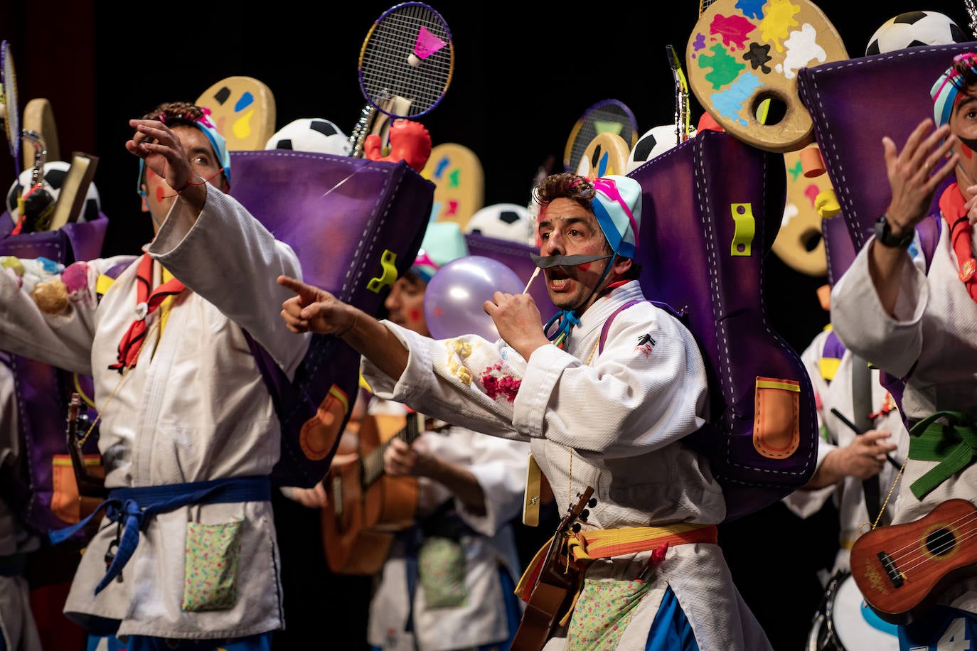 Las mejores imágenes de la primera semifinal del Carnaval Colombino 2024