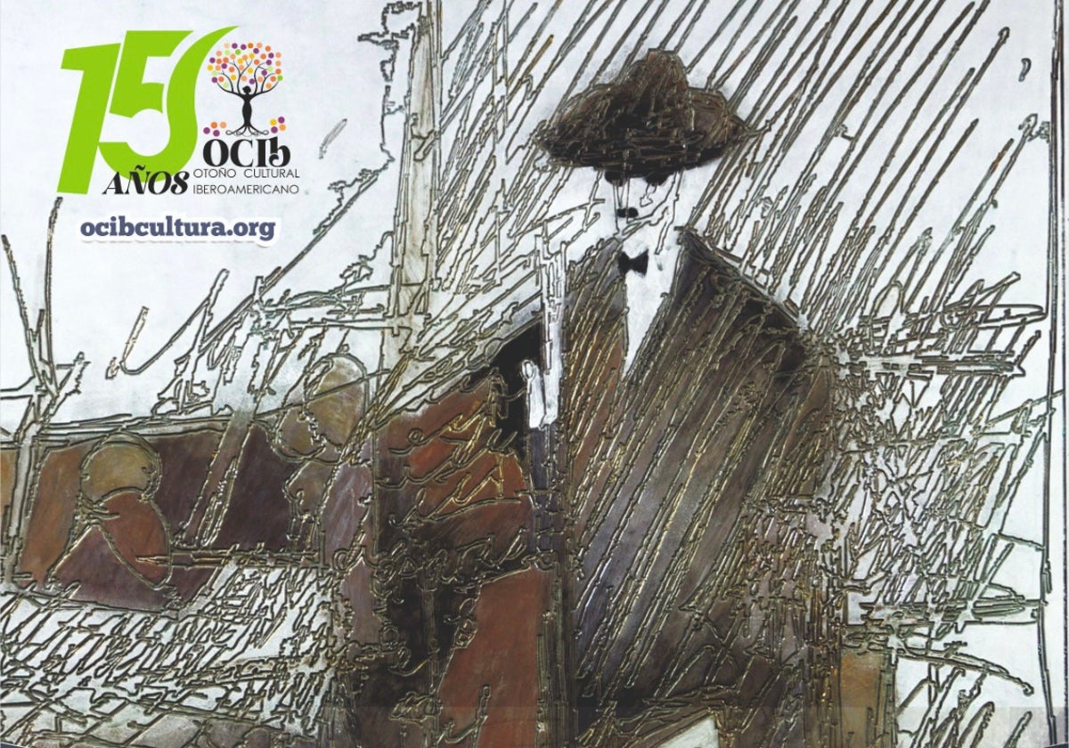 Roberto Nunes pinta poemas de Fernando Pessoa en Ayamonte
