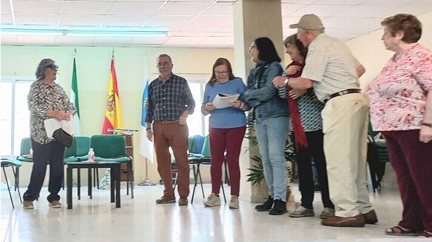 El grupo de teatro en acción