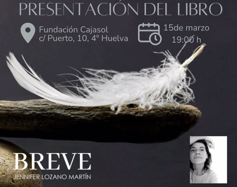 Cartel de la presentación del libro 'Breve'