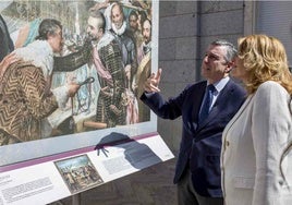 Los emblemas del Museo del Prado iluminan el centro de Huelva