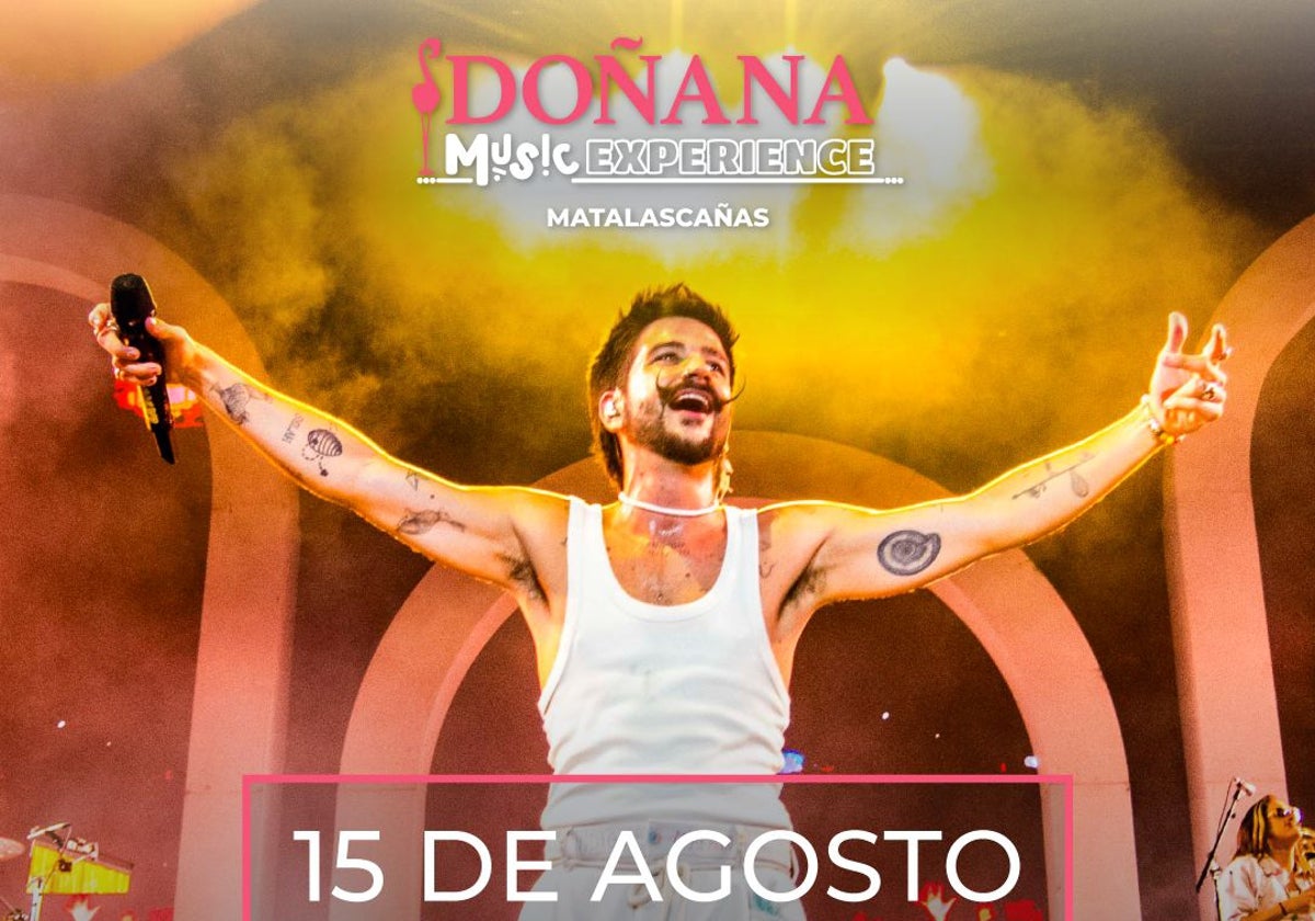 Camilo estará en el Doñana Music Experience