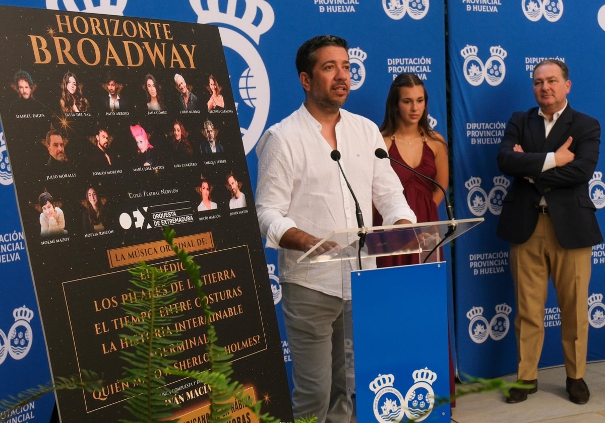 Iván Macías, durante la presentación del espectáculo 'Horizonte Broadway'