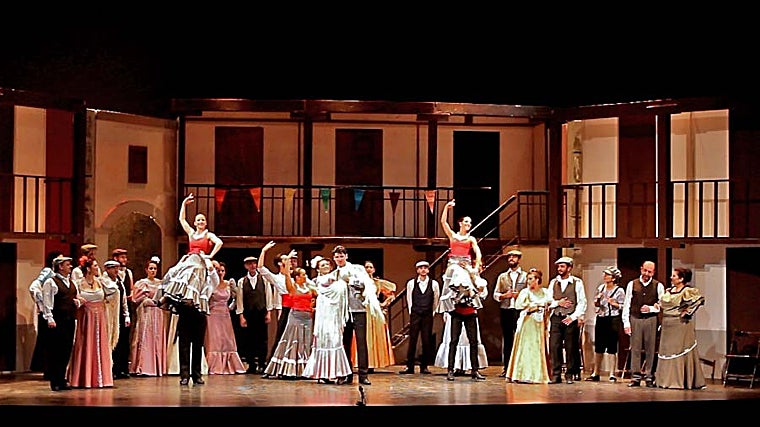 El elenco de artistas que participan en la obra