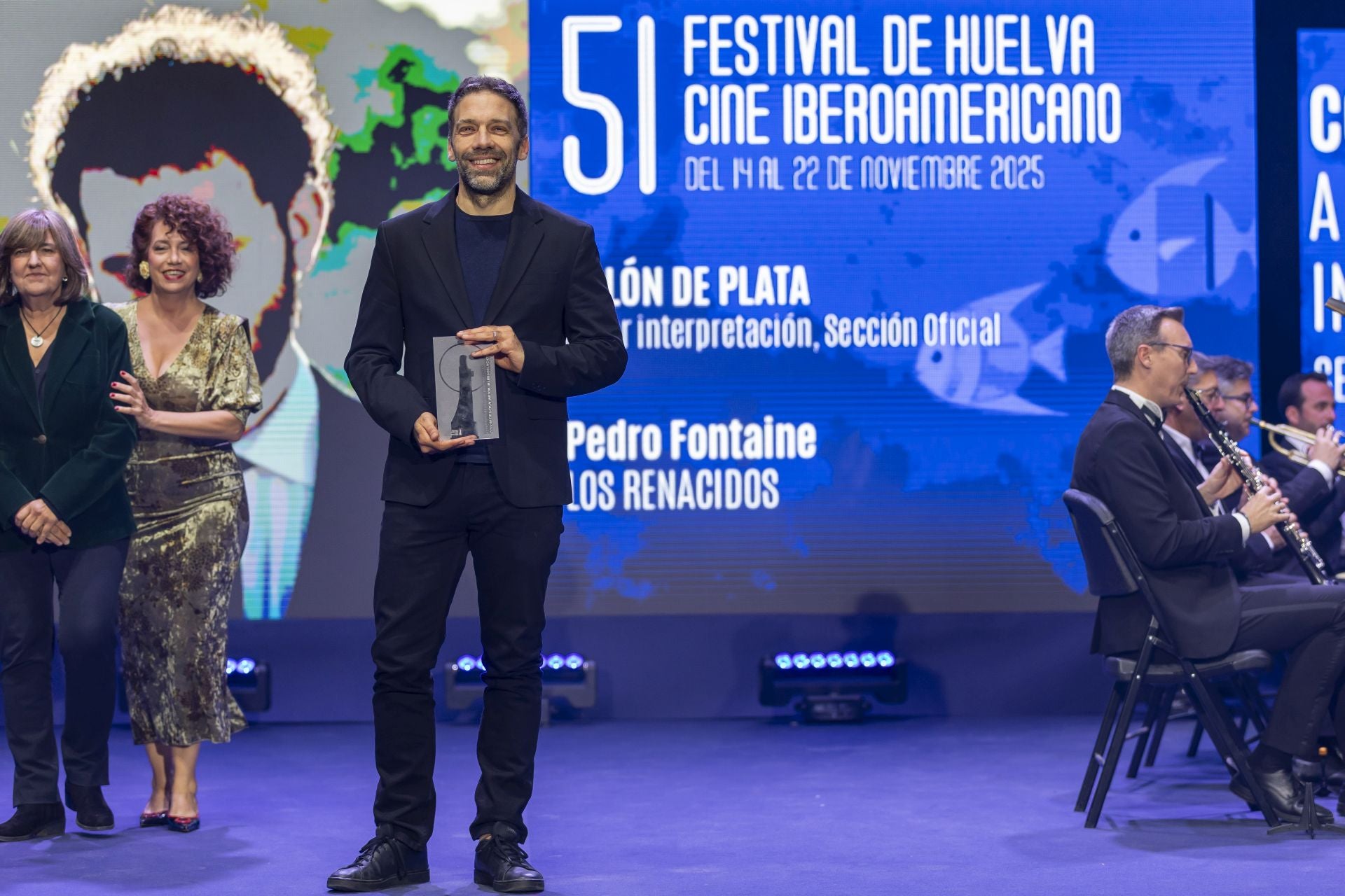 Así lucieron los premiados en la gala de clausura del 51 Festival de Cine Iberoamericano de Huelva