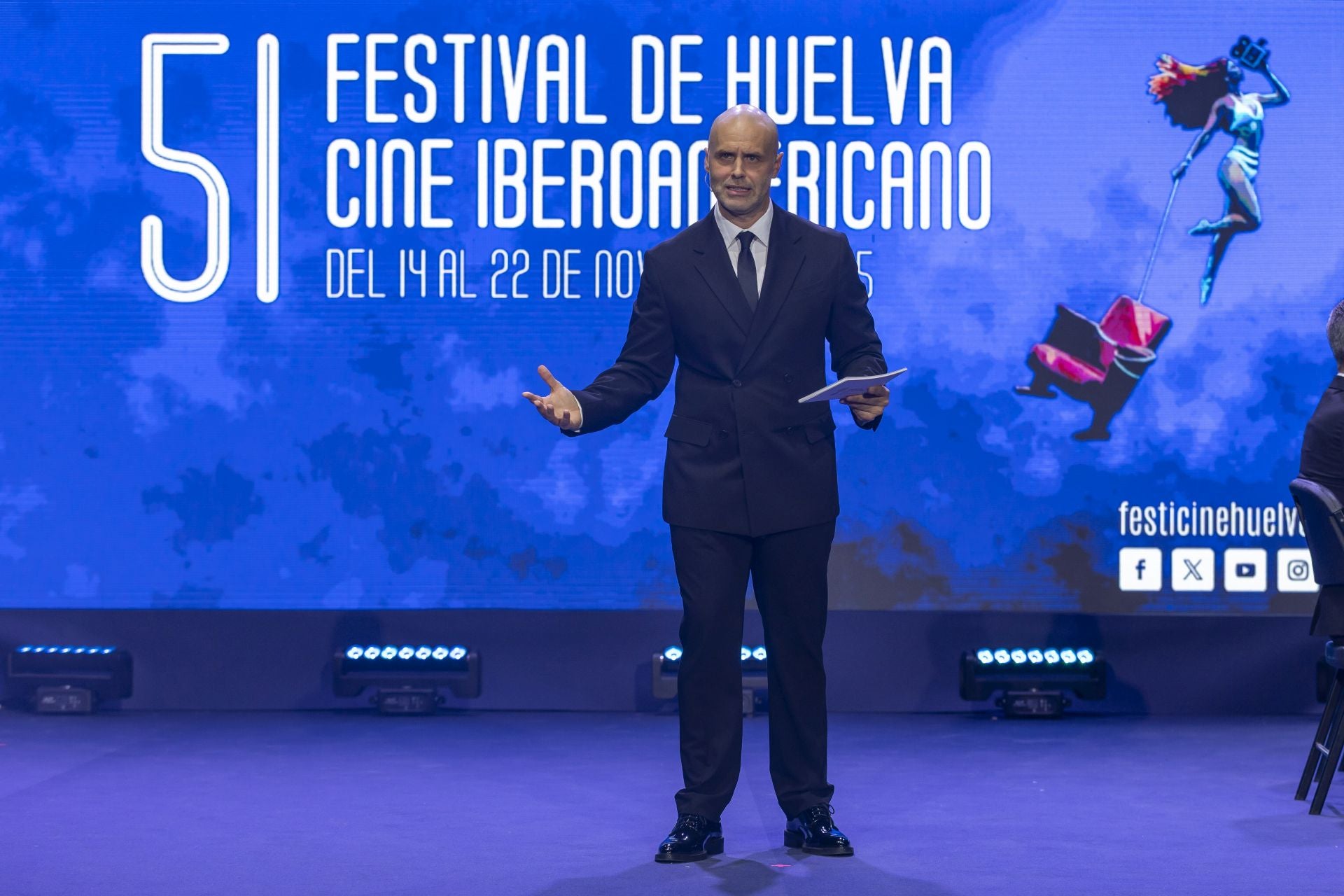 Así lucieron los premiados en la gala de clausura del 51 Festival de Cine Iberoamericano de Huelva