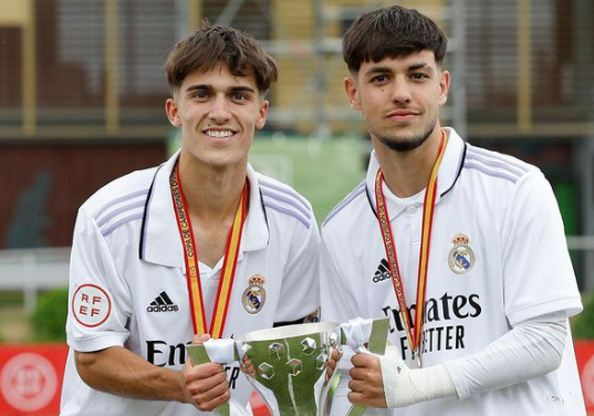 Yeray Lancha celebrando el título de la Copa de Campeones