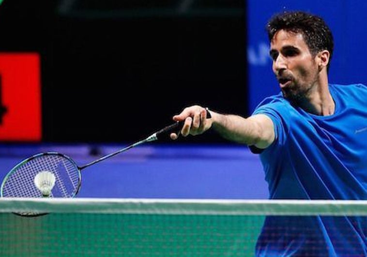 Pablo Abián en uno de sus partidos en el Austrian Open