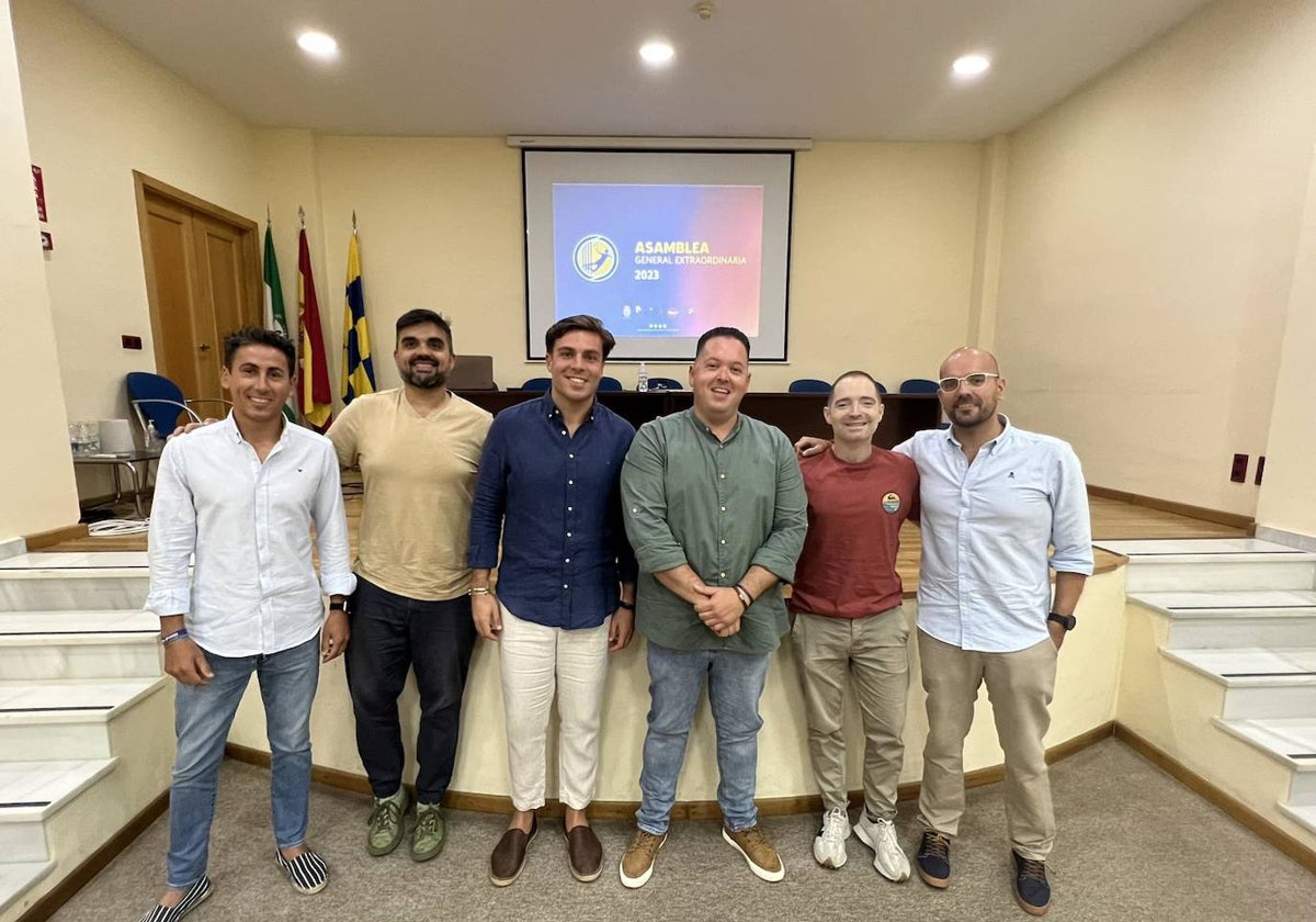 Alejandro Millán, Javier Domínguez, Isaac Cumbreras, Ricardo Cartes, Manuel Morales y José Manuel Domínguez
