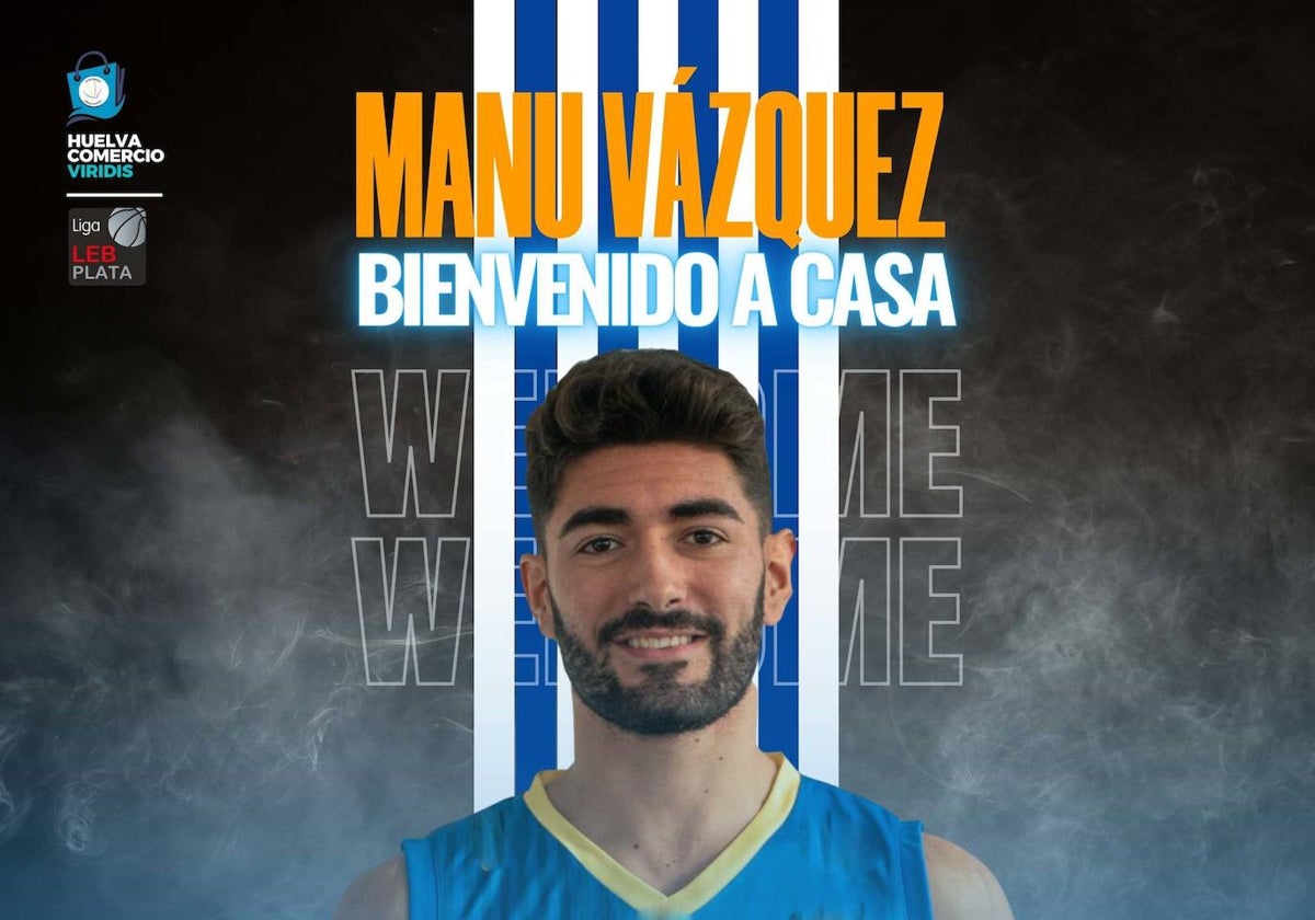 Manu Vázquez regresa a su tierra para fichar por el Huelva Comercio