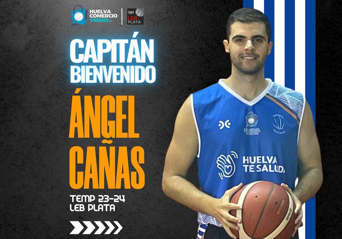 Ángel Cañas, capitán del Huelva Comercio, continuará en el club onubense en LEB Plata