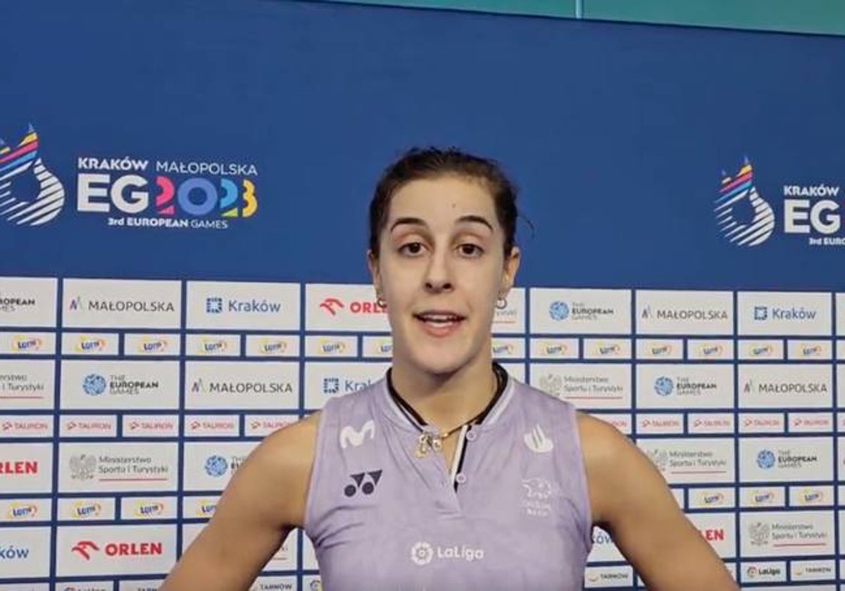 Carolina Marín ya está en los cuartos de final de los Juegos Europeos Cracovia 2023