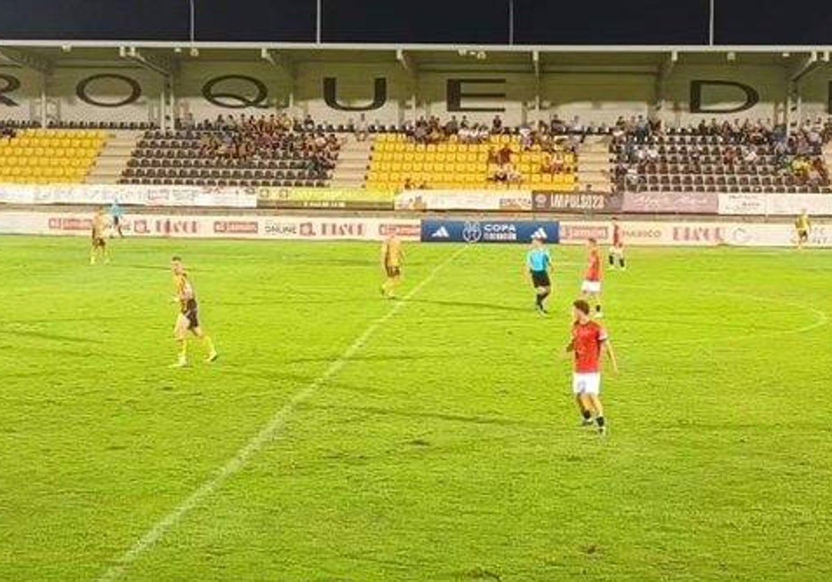 Un lande del partido entre el San Roque de Lepe y el Villafranca