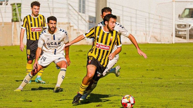 Abreu hizo el tercer tanto aurinegro frente al UCAM Murcia