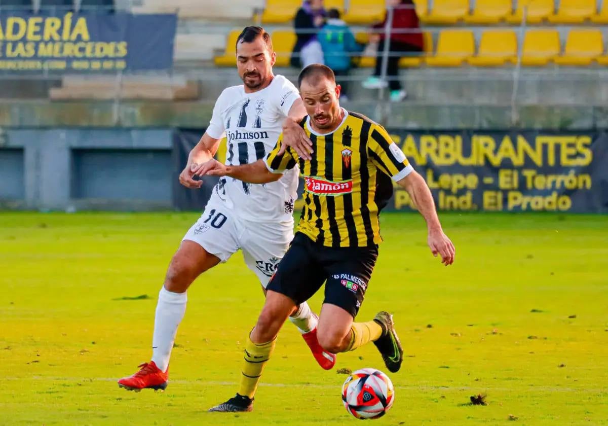 El San Roque de Lepe durante su partido del pasado domingo contra el Orihuela